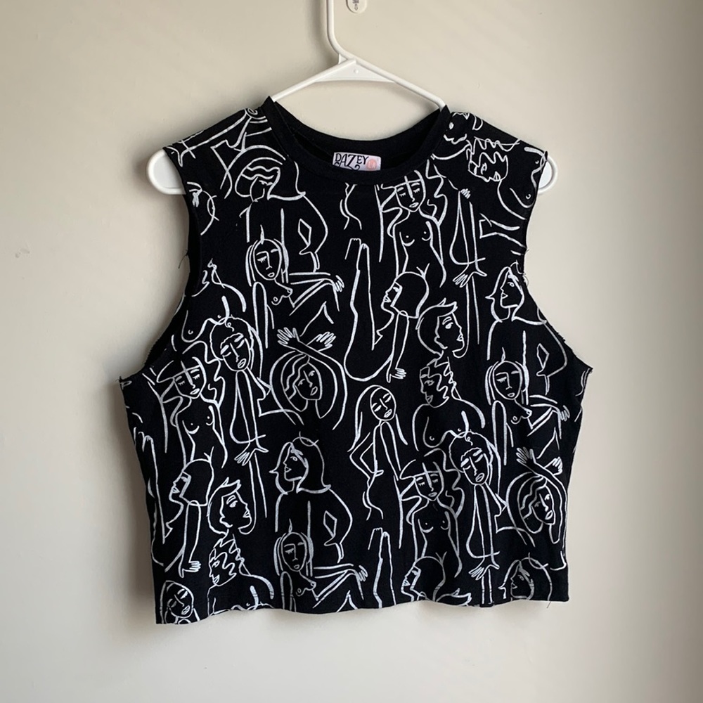 Dazey LA sleeveless lady shirt size large